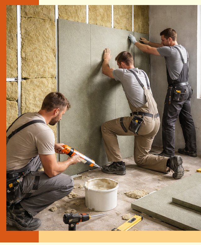 Профессиональная шумоизоляция стен в Лабинске для квартир и домов