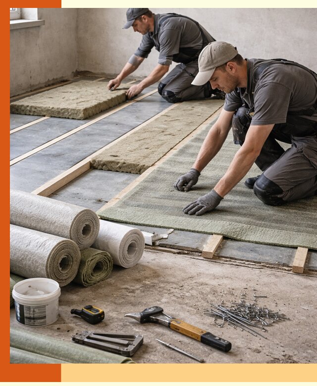 Шумоизоляция пола в Лабинске — профессиональная звукоизоляция помещений