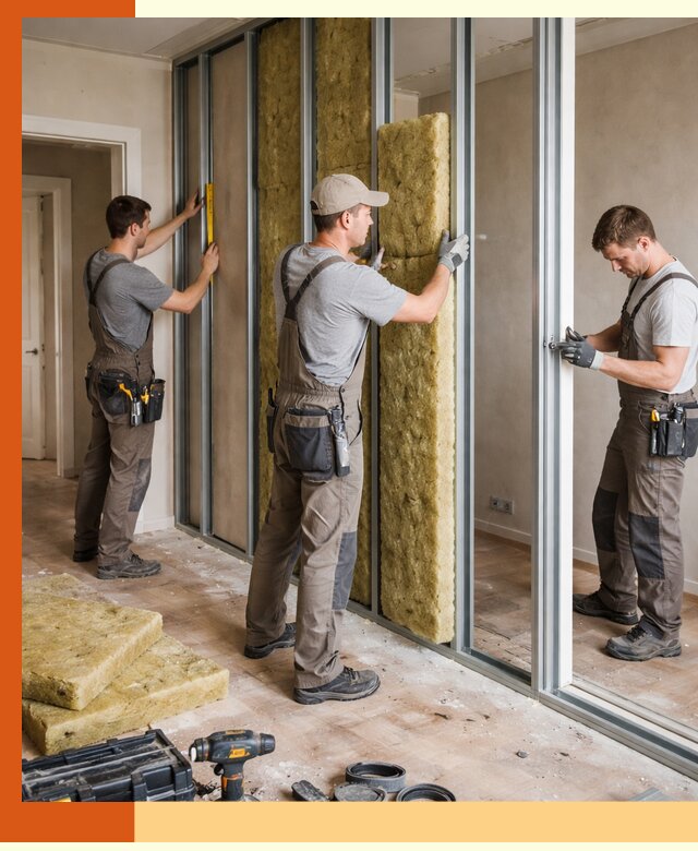 Шумоизоляция межкомнатных перегородок в Лабинске эффективно и надёжно