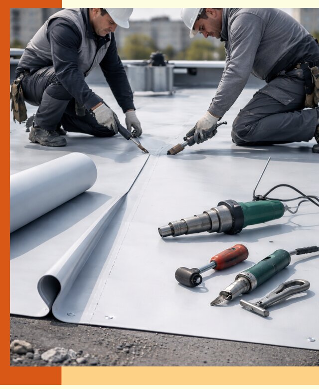 Гидроизоляция мембранной кровли в Лабинске: монтаж и ремонт быстро