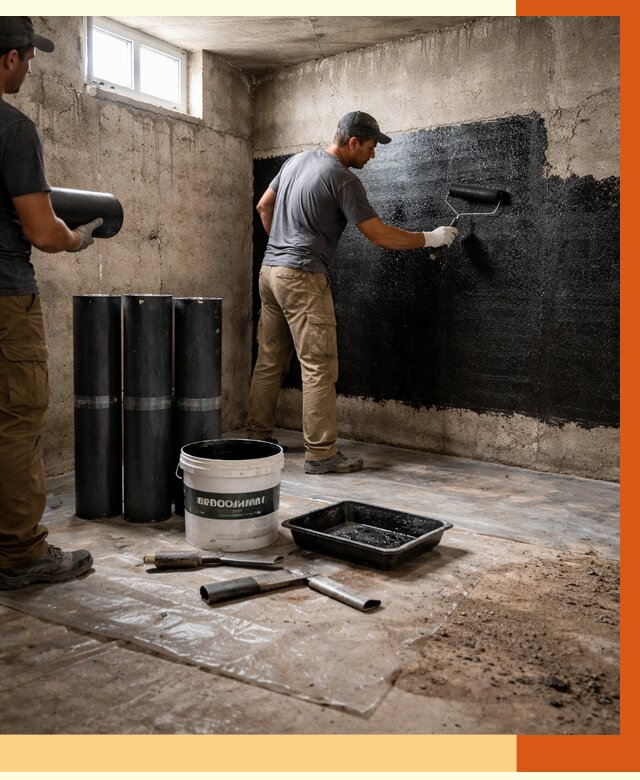 Гидроизоляция подвала в Лабинске от 3753 руб. под ключ | Профессионально — ТепломастерЛбк