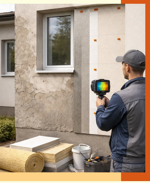 Тепловизионное обследование фасада в Лабинске от 4826 руб. под ключ | ТепломастерЛбк