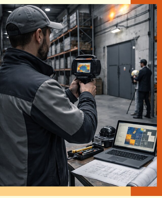 Тепловизионное обследование склада в Лабинске от 6971 руб. | ТепломастерЛбк