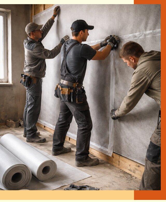 Монтаж ветроизоляции в Лабинске от 4826 руб./м2 — профессионально | ТепломастерЛбк